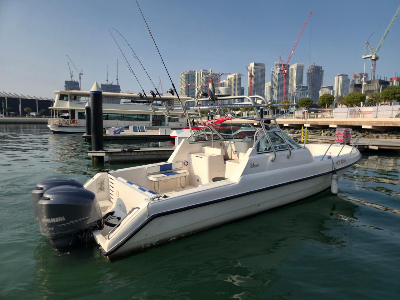 31 feet fishing boat for rental in Dubai