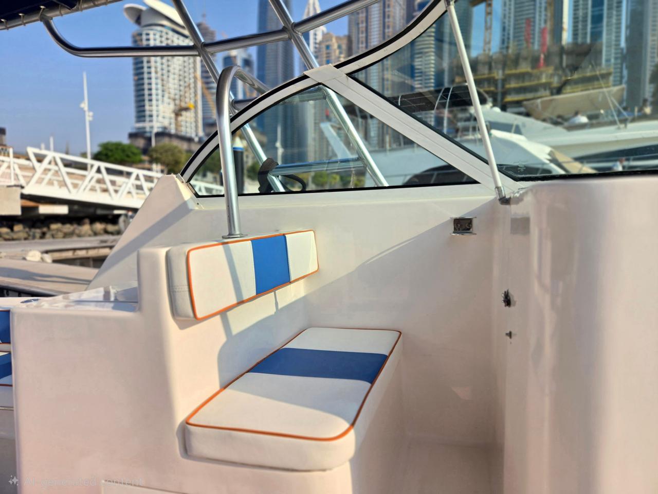 31 feet fishing boat for rental in Dubai