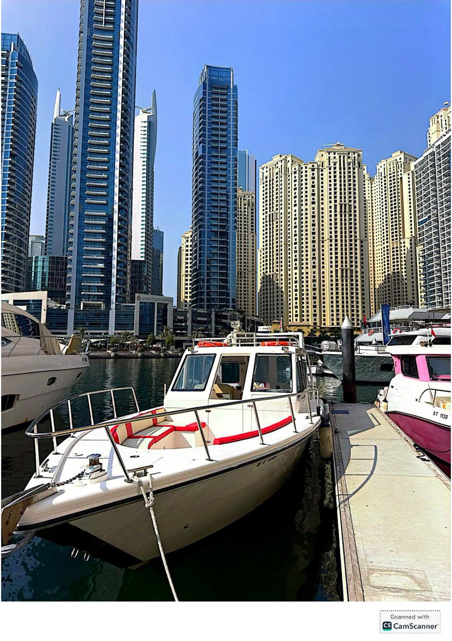 42 feet boat for rental in Dubai